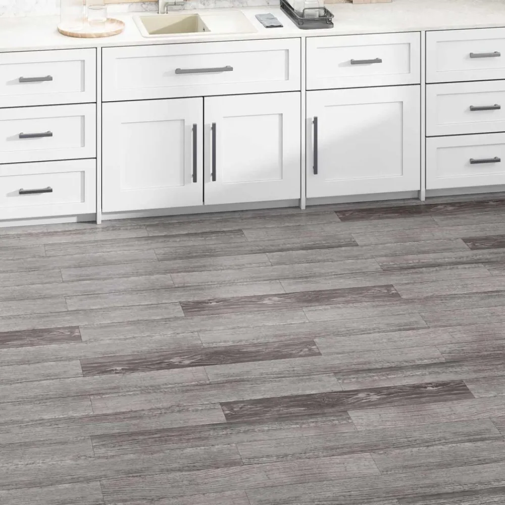 Bouwmaterialen*vidaXL Vloerplanken 36 pcs Bruin 5,02 m² PVC Gestreept houtkleurig