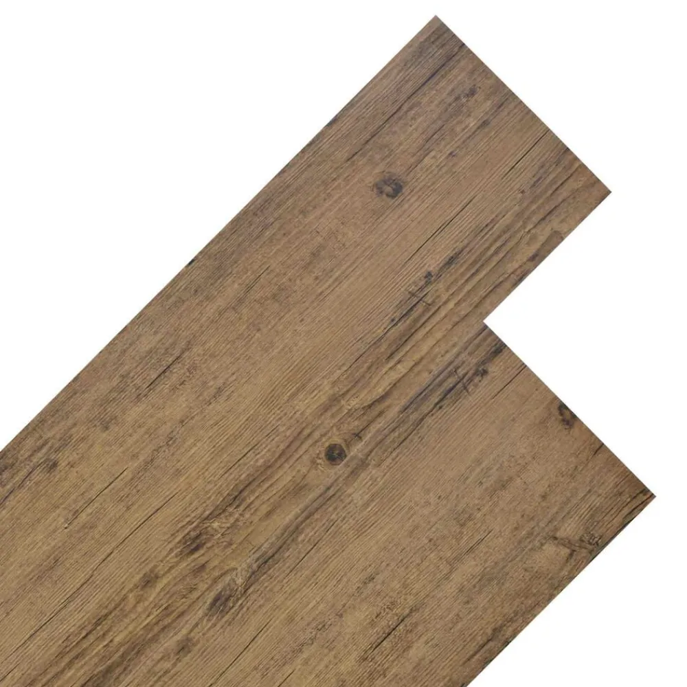 Bouwmaterialen*vidaXL Vloerplanken 18 pcs 5,26 m² PVC Walnoot bruin
