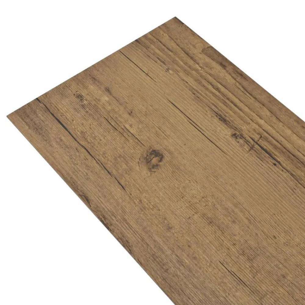 Bouwmaterialen*vidaXL Vloerplanken 18 pcs 5,26 m² PVC Walnoot bruin