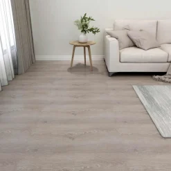 Bouwmaterialen*vidaXL Vloerplanken 55 pcs Taupe 5,11 m² PVC Hout