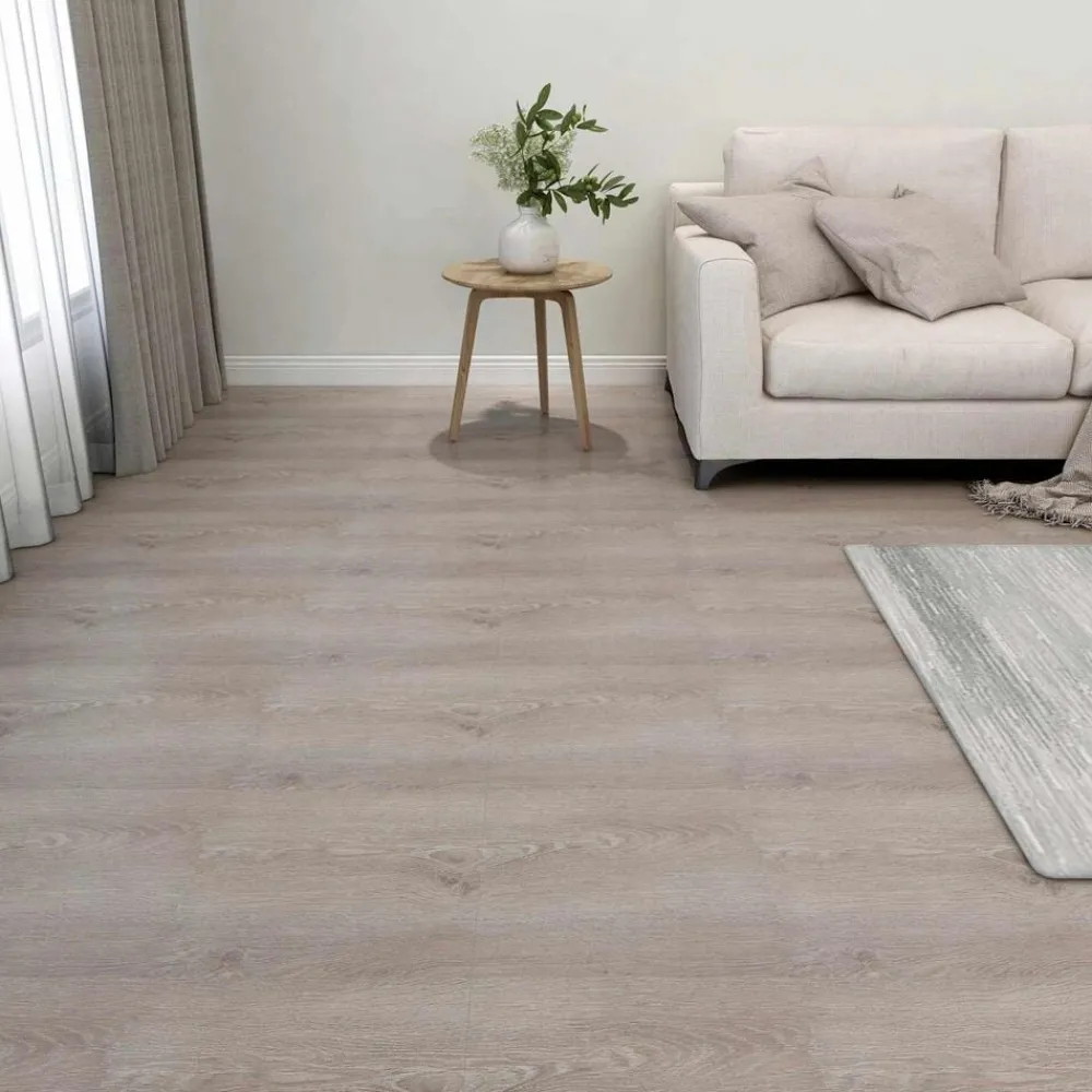 Bouwmaterialen*vidaXL Vloerplanken 55 pcs Taupe 5,11 m² PVC Hout