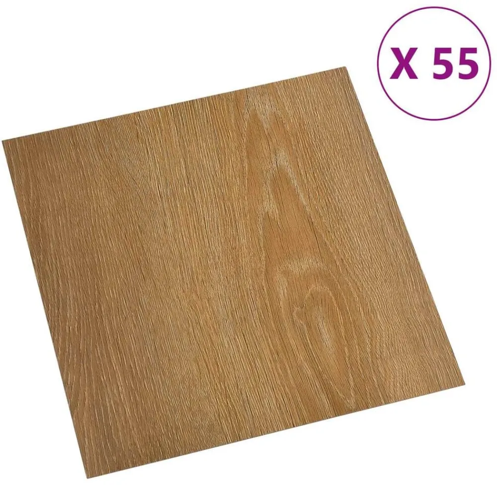Vloerplanken 55 pcs Bruin 5,11 m² PVC>vidaXL Hot