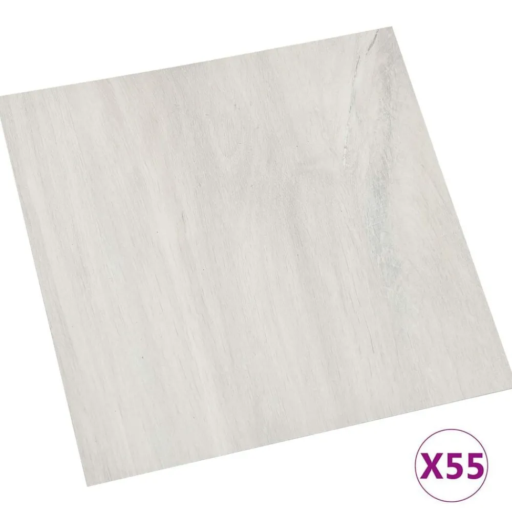 Vloerplanken 55 pcs Crème 5,11 m² PVC>vidaXL Online