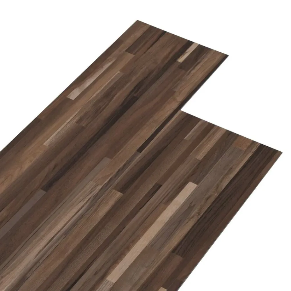 Bouwmaterialen*vidaXL Vloerplanken 36 pcs 5,02 m² PVC Gestreept Bruin