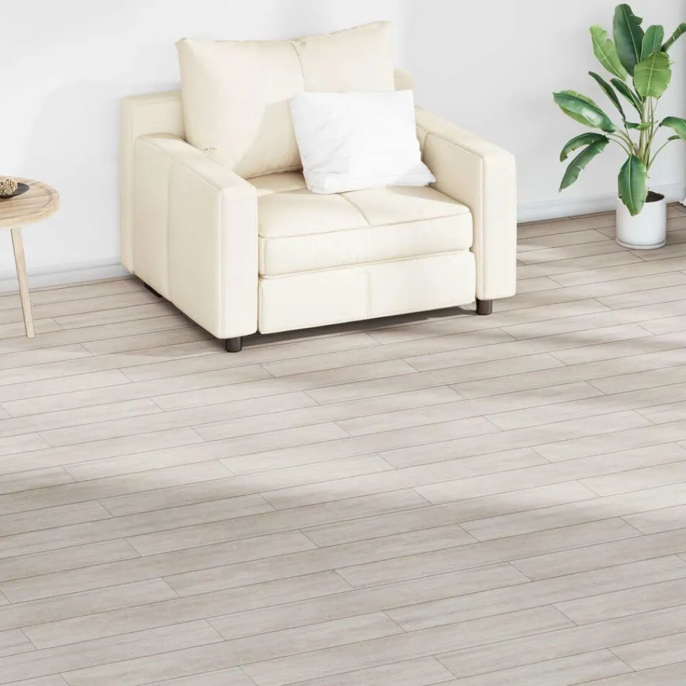 Bouwmaterialen*vidaXL Vloerplanken 36 pcs Eiken Klassiek Wit 5,02 m² PVC Eiken klassiek wit