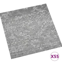 Bouwmaterialen*vidaXL Vloerplanken 55 pcs Beton Grijs 5,11 m² PVC