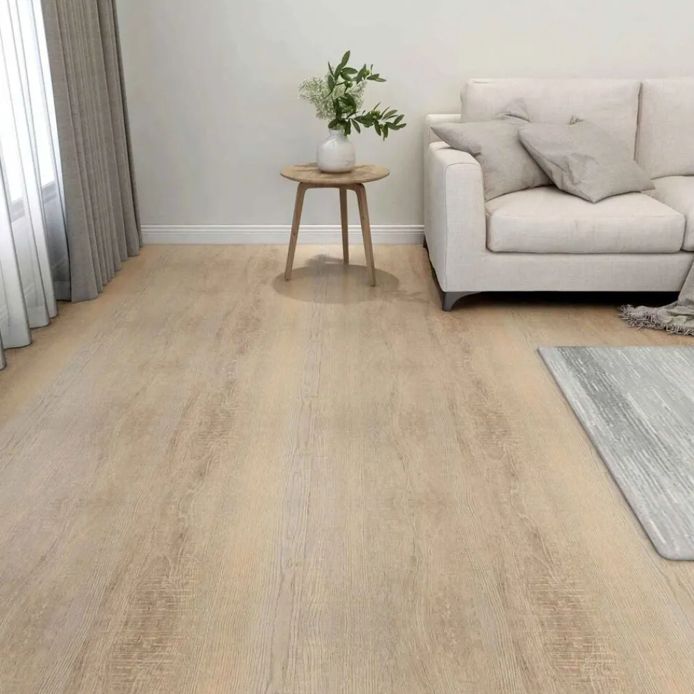 Bouwmaterialen*vidaXL Vloerplanken 55 pcs Bruin 5,11 m² PVC