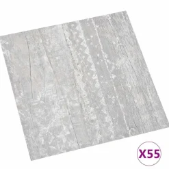 Vloerplanken 55 pcs Grijs 5,11 m² PVC><noscript><img width=