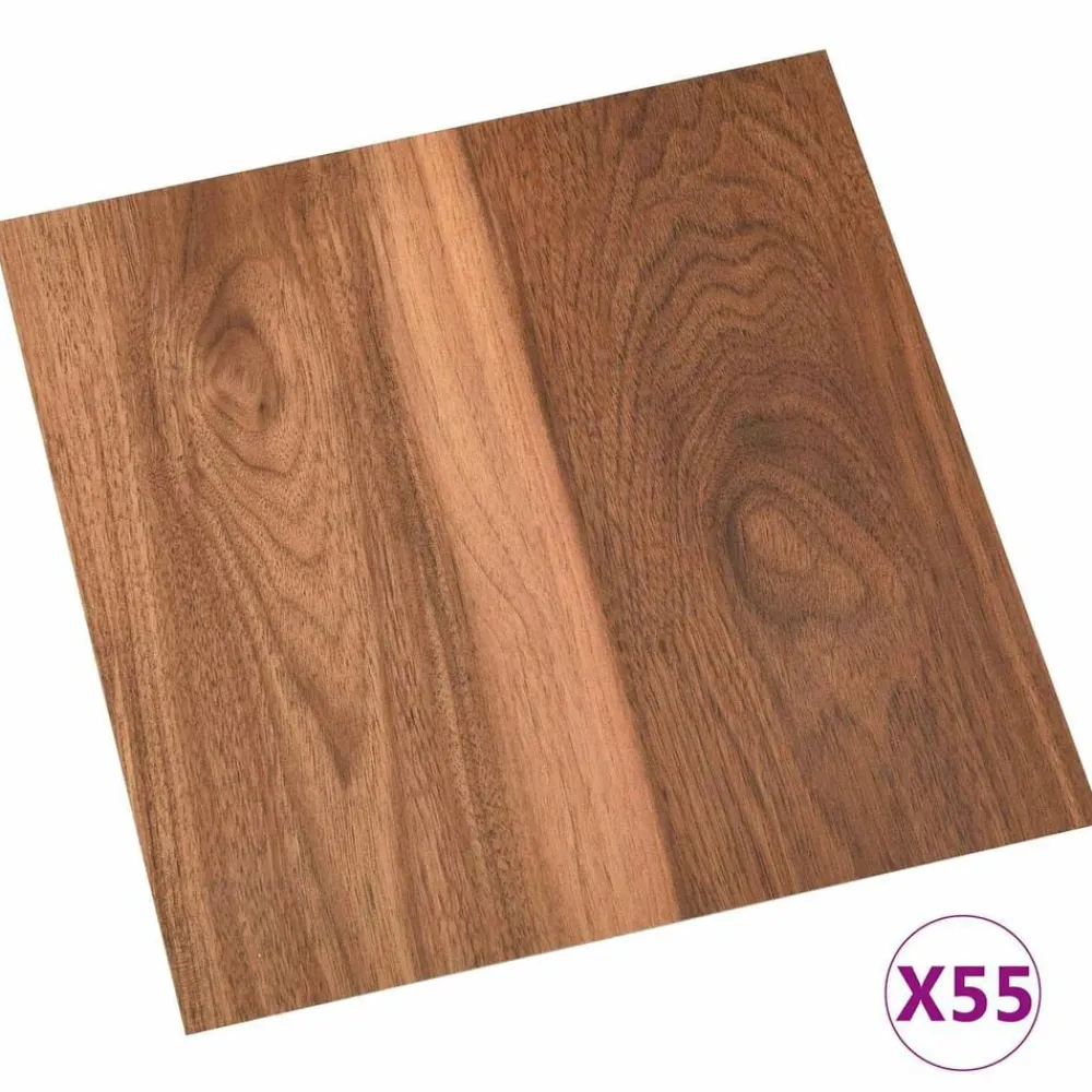 Vloerplanken 55 pcs Bruin 5,11 m² PVC>vidaXL Discount
