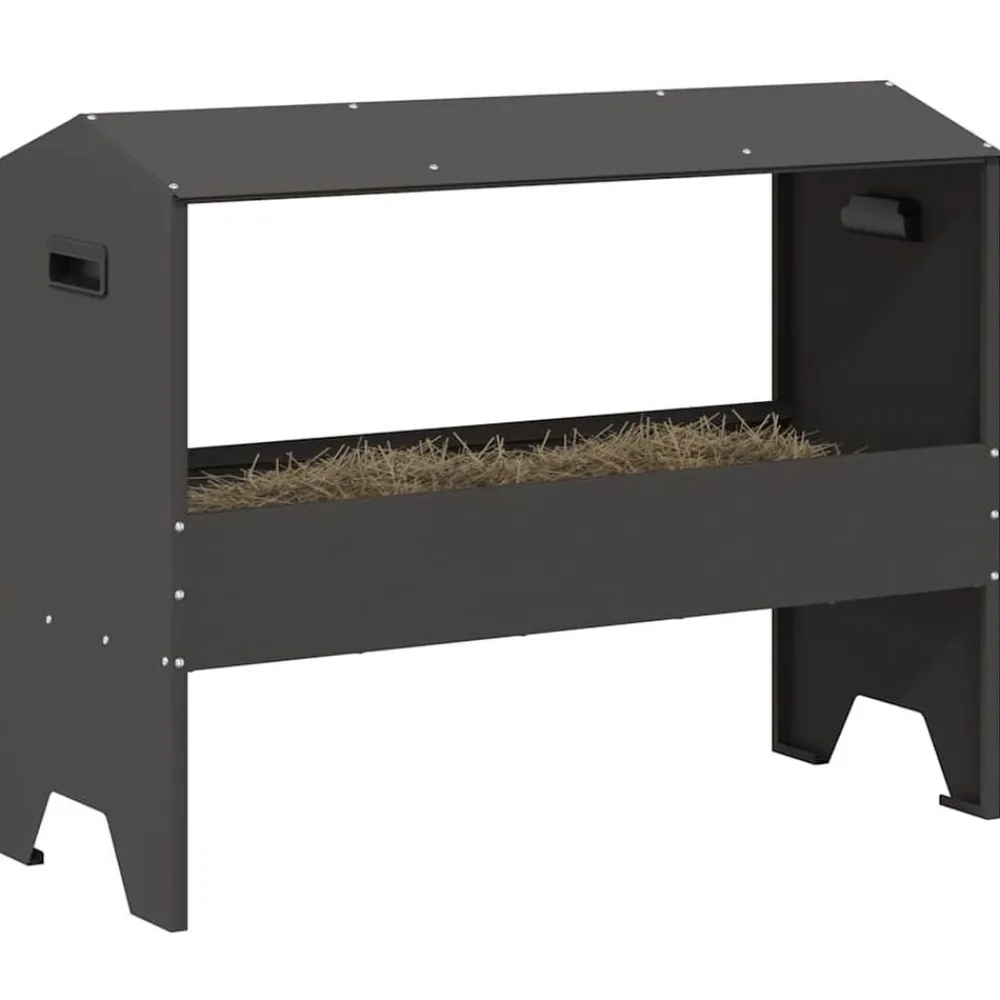 Voederbak voor vee 79 x 35 x 62 cm Koudgewalst Staal>vidaXL Outlet