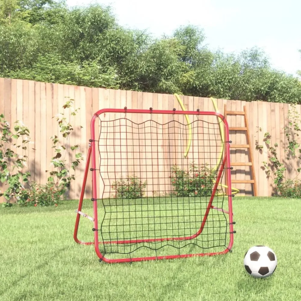 Sport & Spel*vidaXL Voetbal kickback rebounder verstelbaar 96x80x96 cm staal en PE
