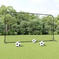 Voetbal rebounder 366x90x183 cm HDPE zwart>vidaXL Best