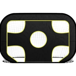 Sport & Spel*vidaXL Voetbaldoel met doelwit 120x80x80 cm polyester