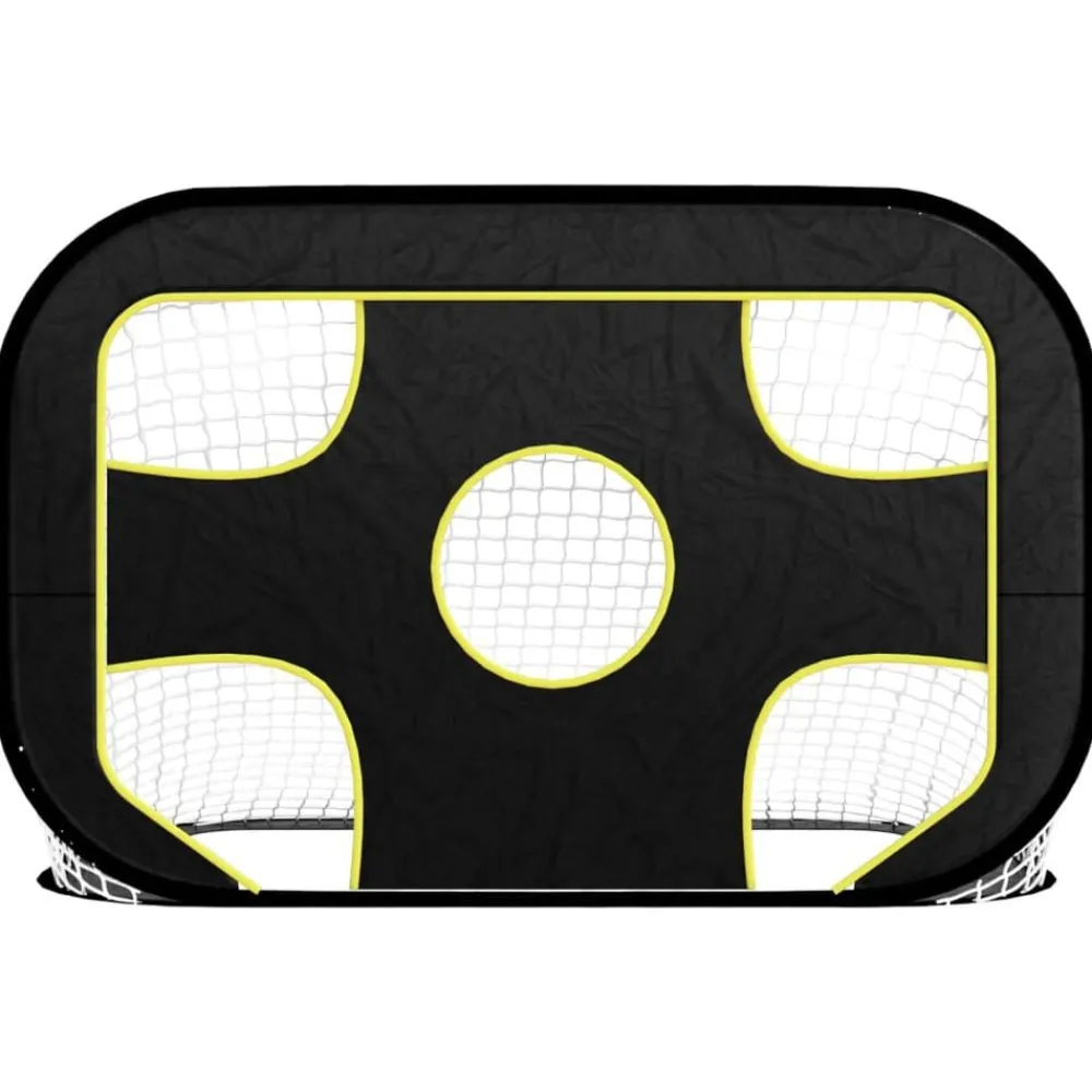 Sport & Spel*vidaXL Voetbaldoel met doelwit 120x80x80 cm polyester