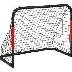 Voetbaldoel met net 90x48x71 cm staal rood en zwart>vidaXL Hot
