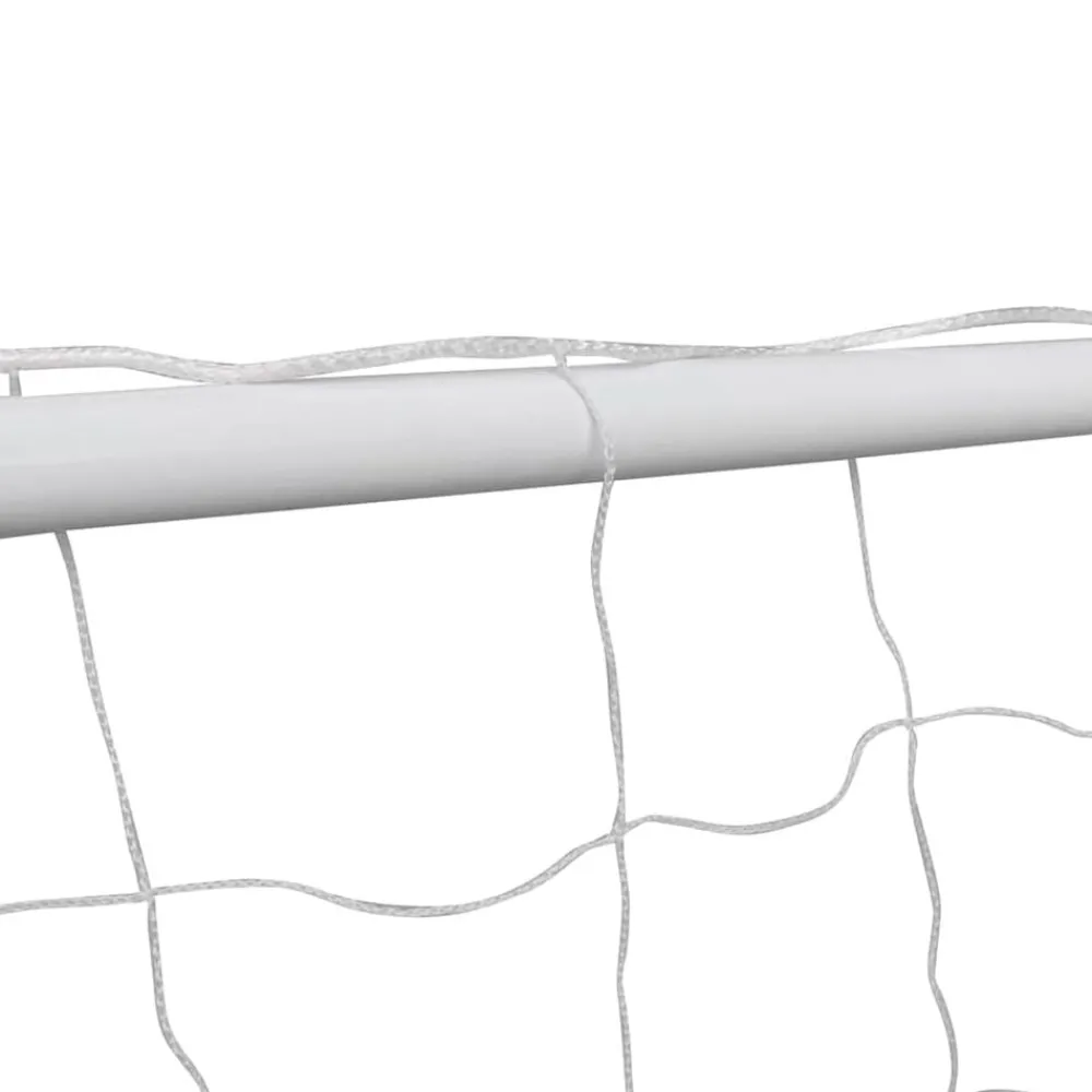 Sport & Spel*vidaXL Voetbaldoel met net 182x61x122 cm staal wit