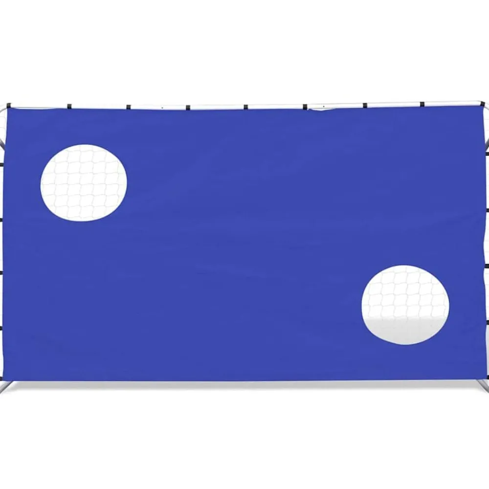 Sport & Spel*vidaXL Voetbaldoel met richtmuur hoogwaardig 240x92x150 cm staal