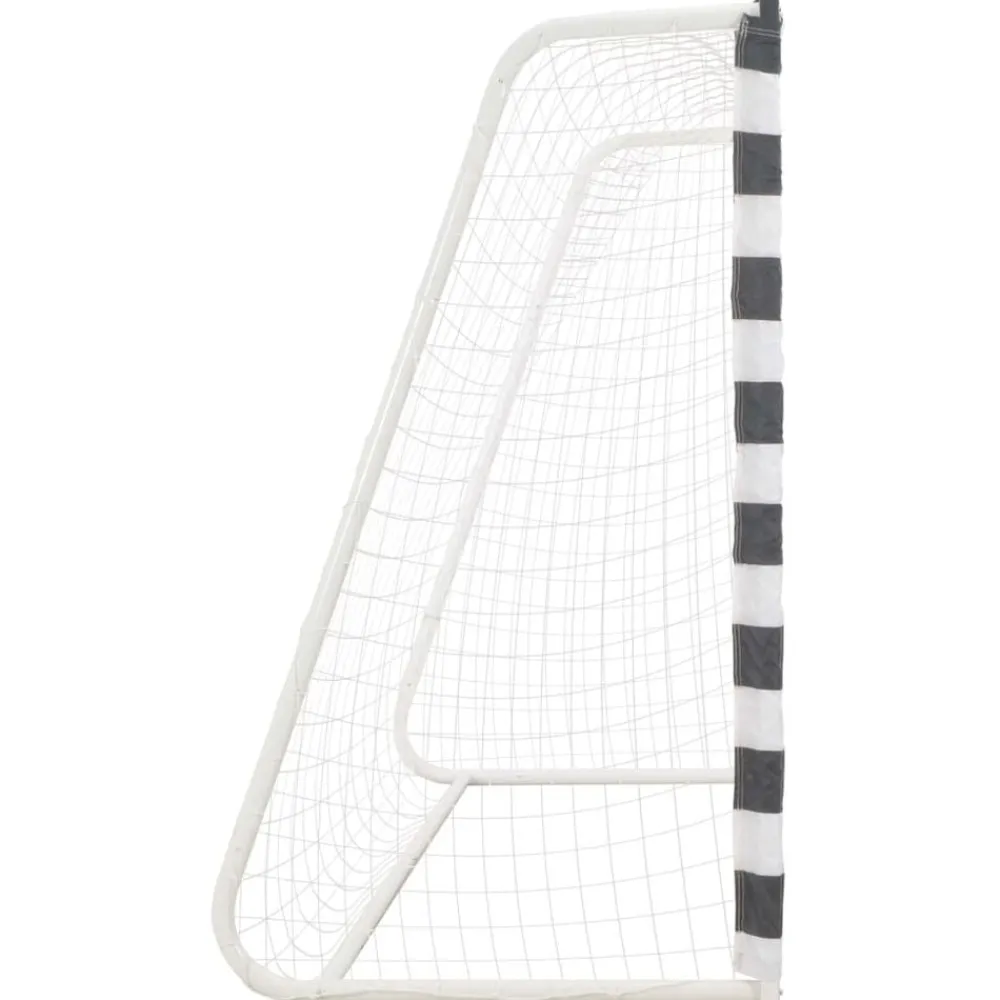 Sport & Spel*vidaXL Voetbaldoel 300x160x90 cm metaal zwart en wit