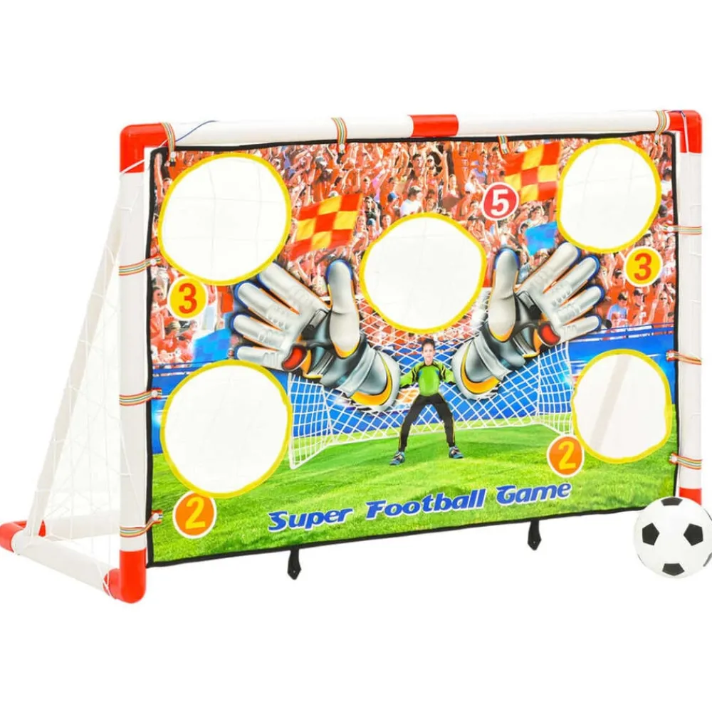 Voetbaldoelenset met doelmuur 120x51x77,5 cm>vidaXL Online