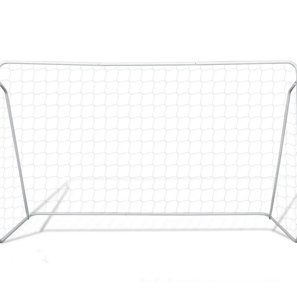 Voetbaldoelset hoogwaardig 240x90x150 cm staal>vidaXL Best