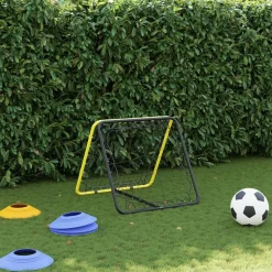 Voetbalrebounder dubbelzijdig verstelbaar staal geel en zwart><noscript><img width=