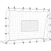 Voetbalrebounder 184x61x123 cm staal en PE wit en zwart>vidaXL Hot
