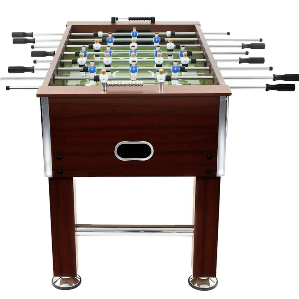 Binnenspelletjes*vidaXL Voetbaltafel 60 kg 140x74,5x87,5 cm staal Bruin