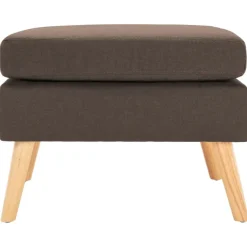 Poefs*vidaXL Voetenbank stof Bruin