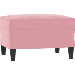 Poefs*vidaXL Voetenbank 60x50x41 cm fluweel Roze