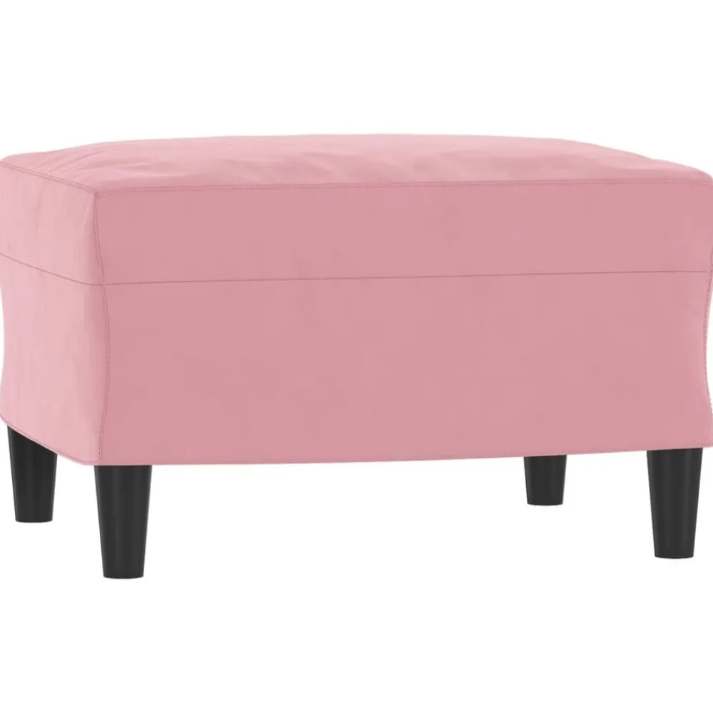 Poefs*vidaXL Voetenbank 60x50x41 cm fluweel Roze