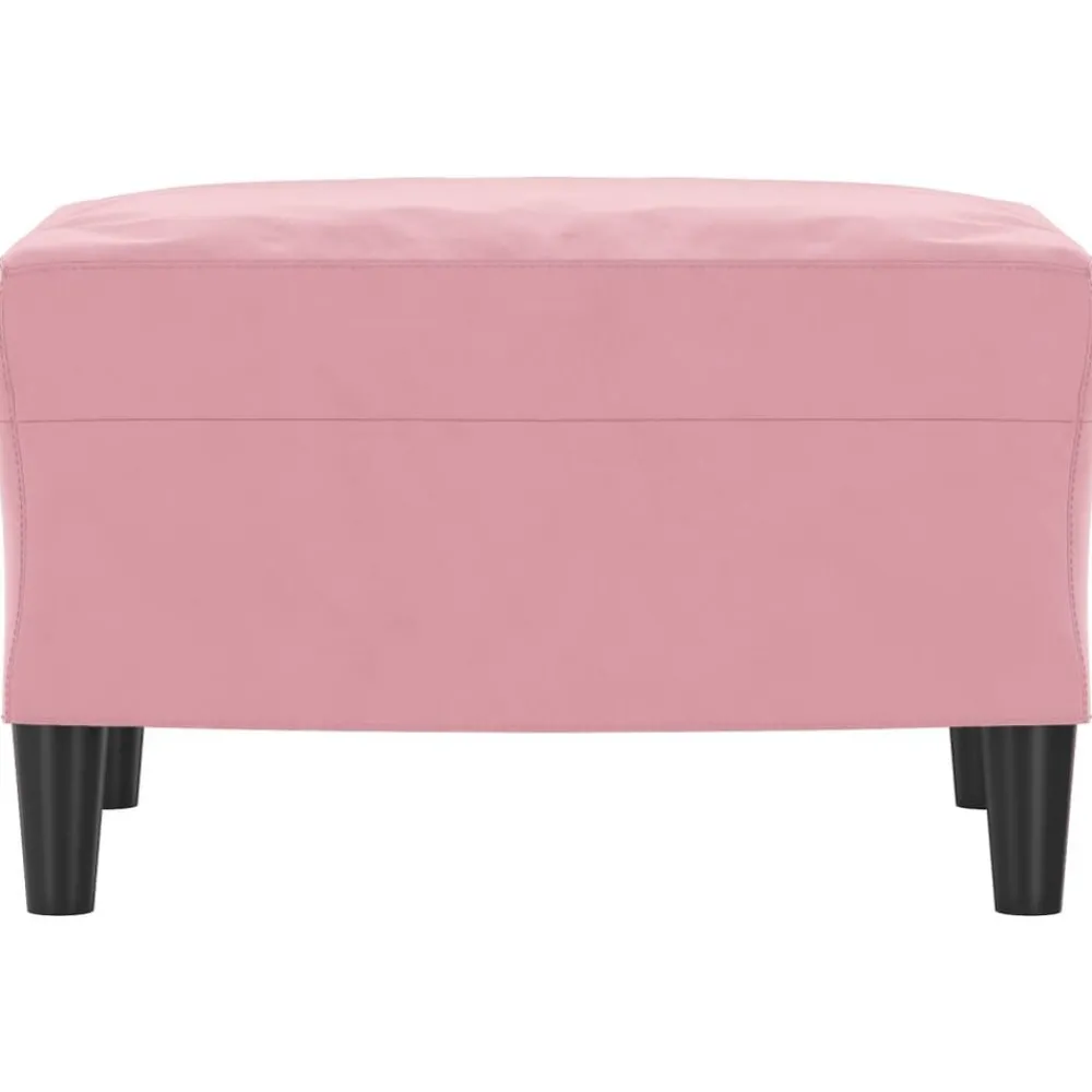 Poefs*vidaXL Voetenbank 60x50x41 cm fluweel Roze