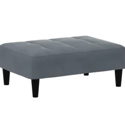 Voetenbank 77x55x31 cm fluweel>vidaXL New