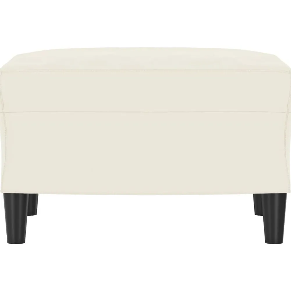 Voetenbank 60x50x41 cm fluweel crèmekleurig>vidaXL Sale