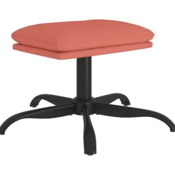 Poefs*vidaXL Voetenbank 60x60x36 cm fluweel Roze