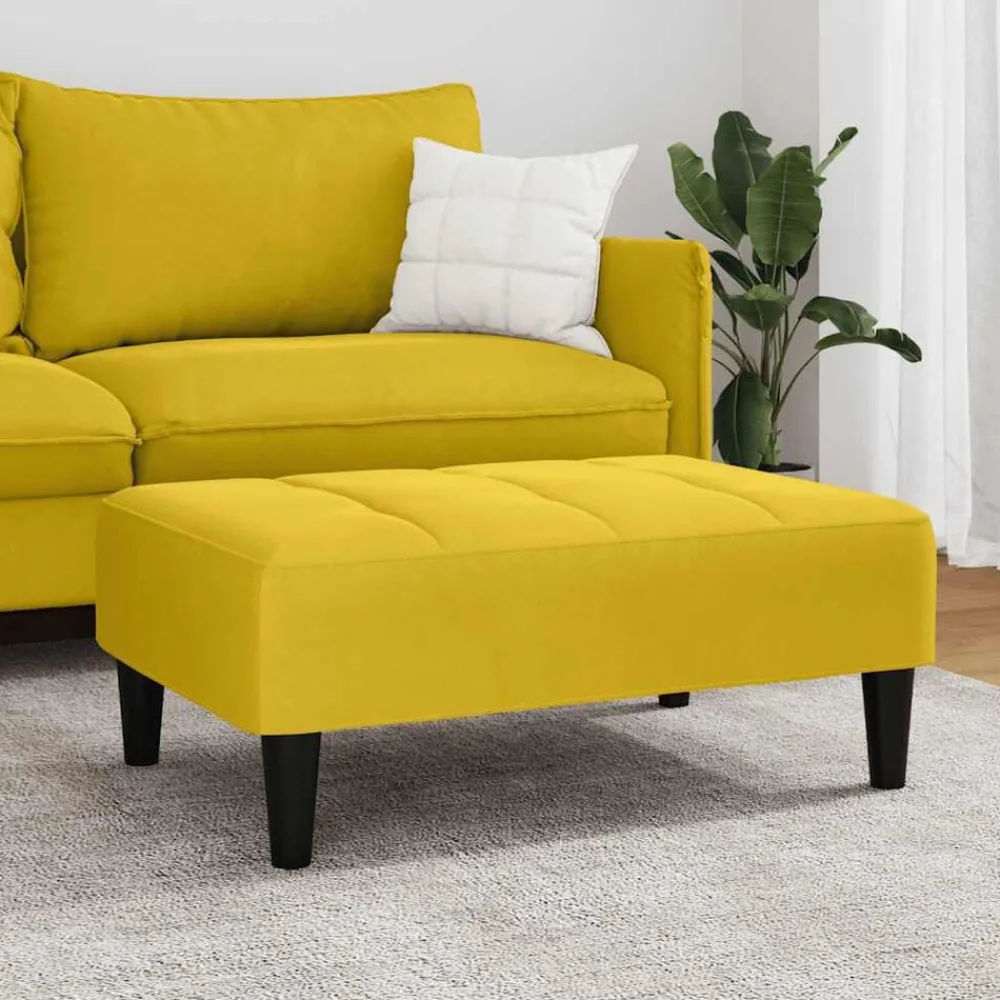 Voetenbank 77x55x31 cm fluweel>vidaXL Outlet