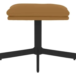 Poefs*vidaXL Voetenbank 60x60x36 cm fluweel Bruin