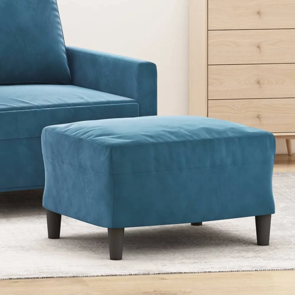 Voetenbank 60x50x41 cm fluweel>vidaXL Outlet