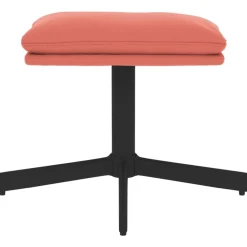 Poefs*vidaXL Voetenbank 60x60x36 cm fluweel Roze