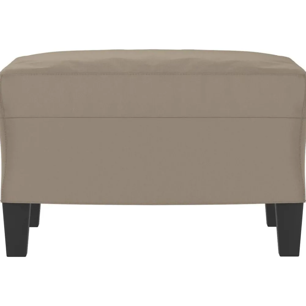 Poefs*vidaXL Voetenbank 60x50x41 cm microvezelstof Taupe