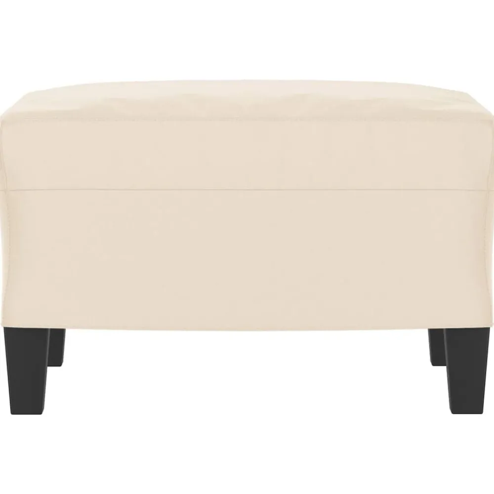 Poefs*vidaXL Voetenbank 60x50x41 cm microvezelstof Beige