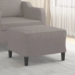 Poefs*vidaXL Voetenbank 60x50x41 cm stof Taupe