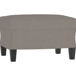 Poefs*vidaXL Voetenbank 60x50x41 cm stof Taupe