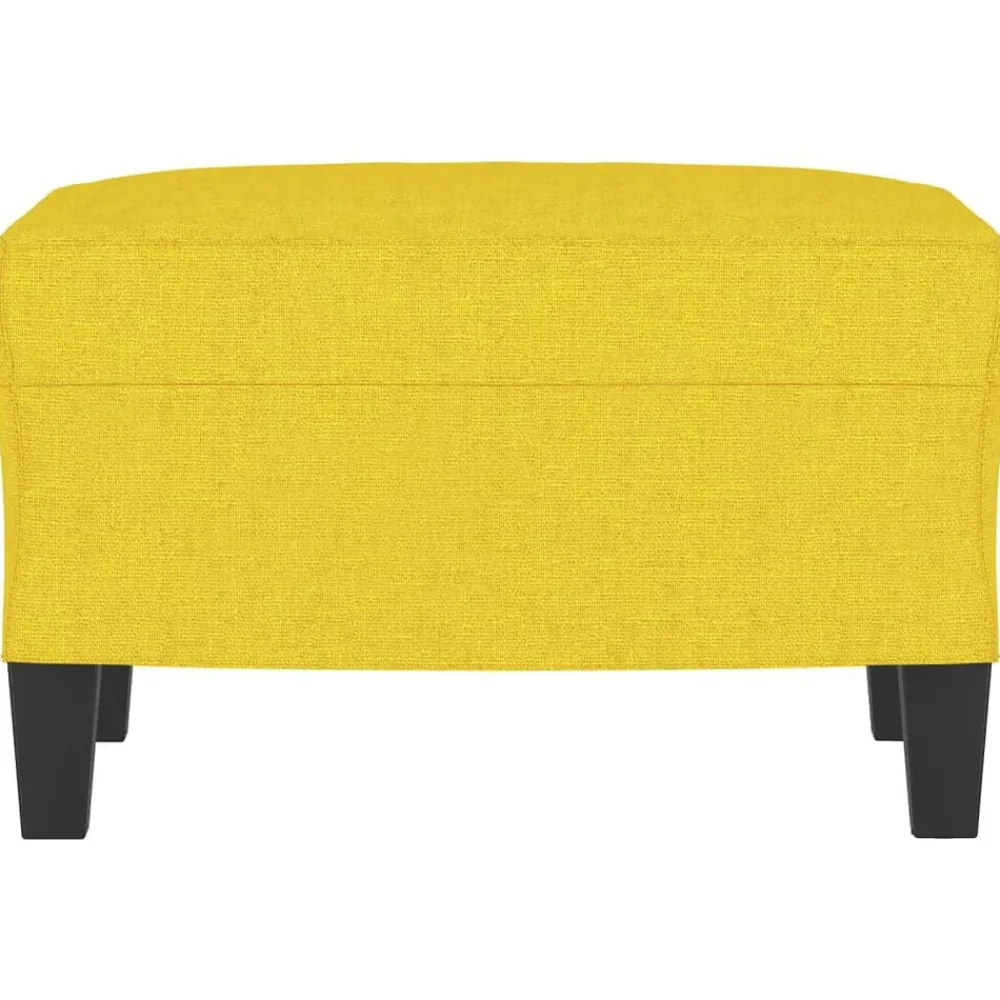 Voetenbank 60x50x41 cm stof geel>vidaXL Online