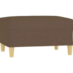 Poefs*vidaXL Voetenbank 70x55x41 cm stof Bruin