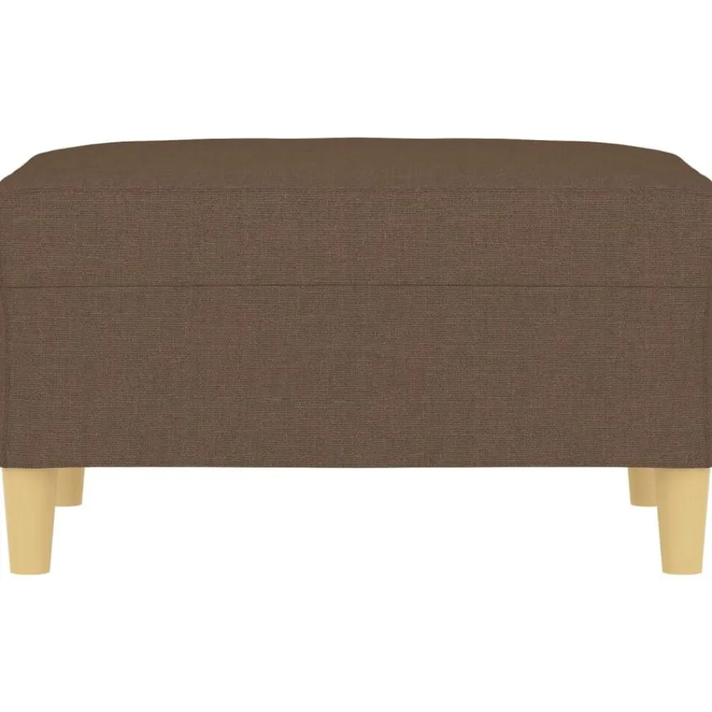 Poefs*vidaXL Voetenbank 70x55x41 cm stof Bruin
