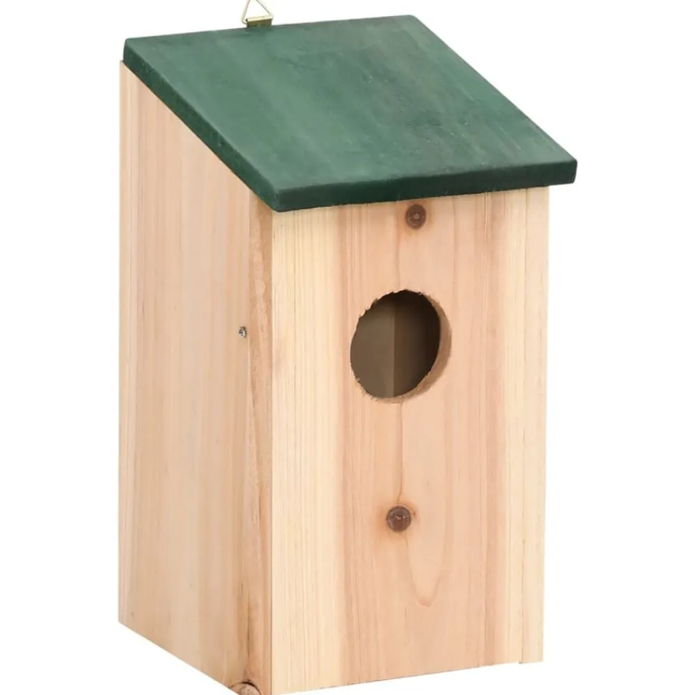 Vogelhuisjes 4 st 12x12x22 cm hout>vidaXL Best