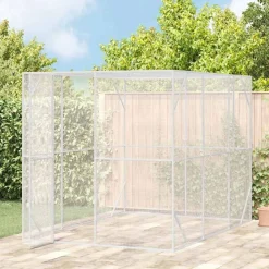 Huisdierbenodigdheden*vidaXL Vogelkooi Antraciet 210 x 304 x 213 cm Gegalvaniseerd staal