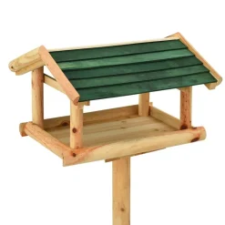 Woon- & Tuinaccessoires*vidaXL Vogelvoeder met standaard 37x28x100 cm massief vurenhout