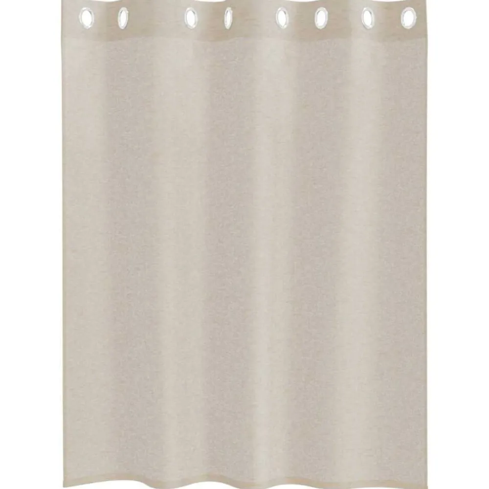 Woon- & Tuinaccessoires*vidaXL Voile Gordijn met gordijnen 2 pcs 140 x 140 cm Polyester Zand