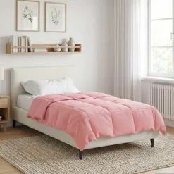 Linnengoed*vidaXL Vol jaar dekbed Gekwilt 135 x 200 cm Microfiber Roze
